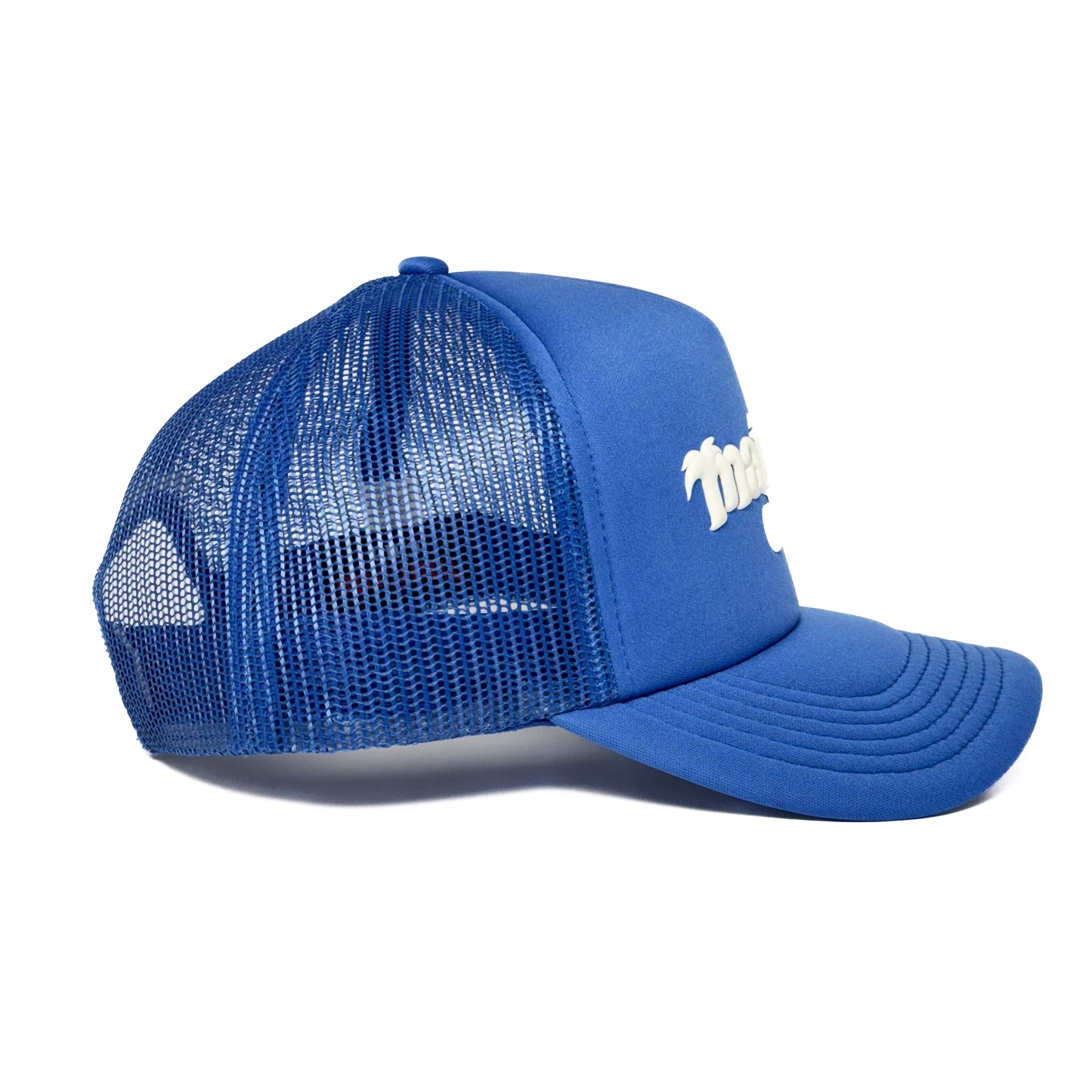 Mañana Club logo trucker hat - Blue