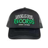 Unoriginal 'Records' Trucker Hat - Black