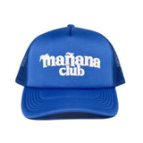 Mañana Club logo trucker hat - Blue