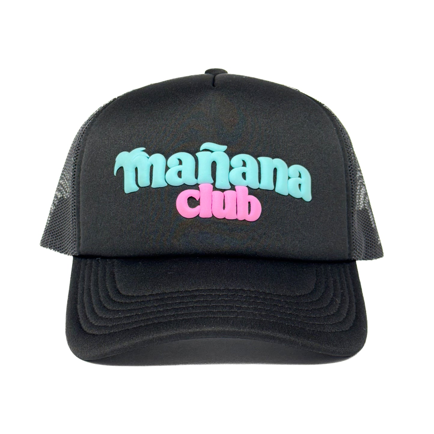 Mañana Club logo trucker hat - Black