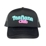 Mañana Club logo trucker hat - Black