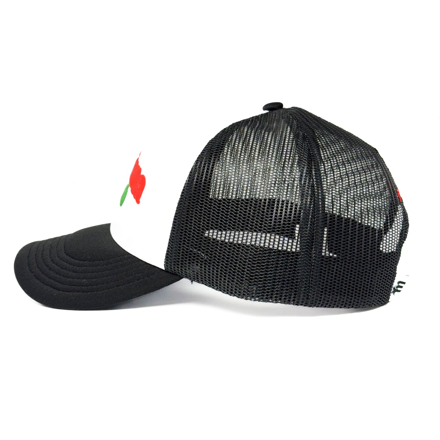 Mañana Club logo trucker hat - black / white