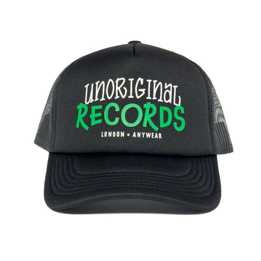Unoriginal 'Records' Trucker Hat - Black