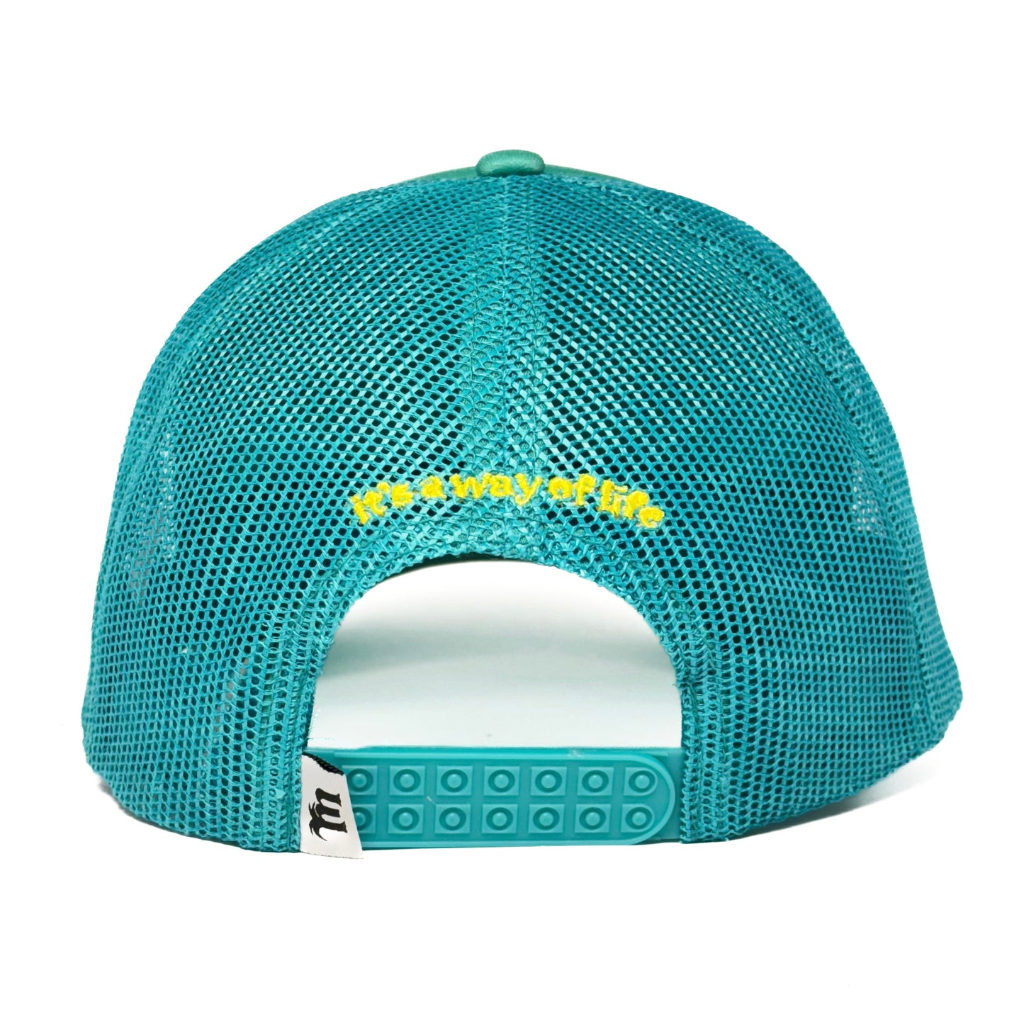 Mañana Club logo trucker hat - green
