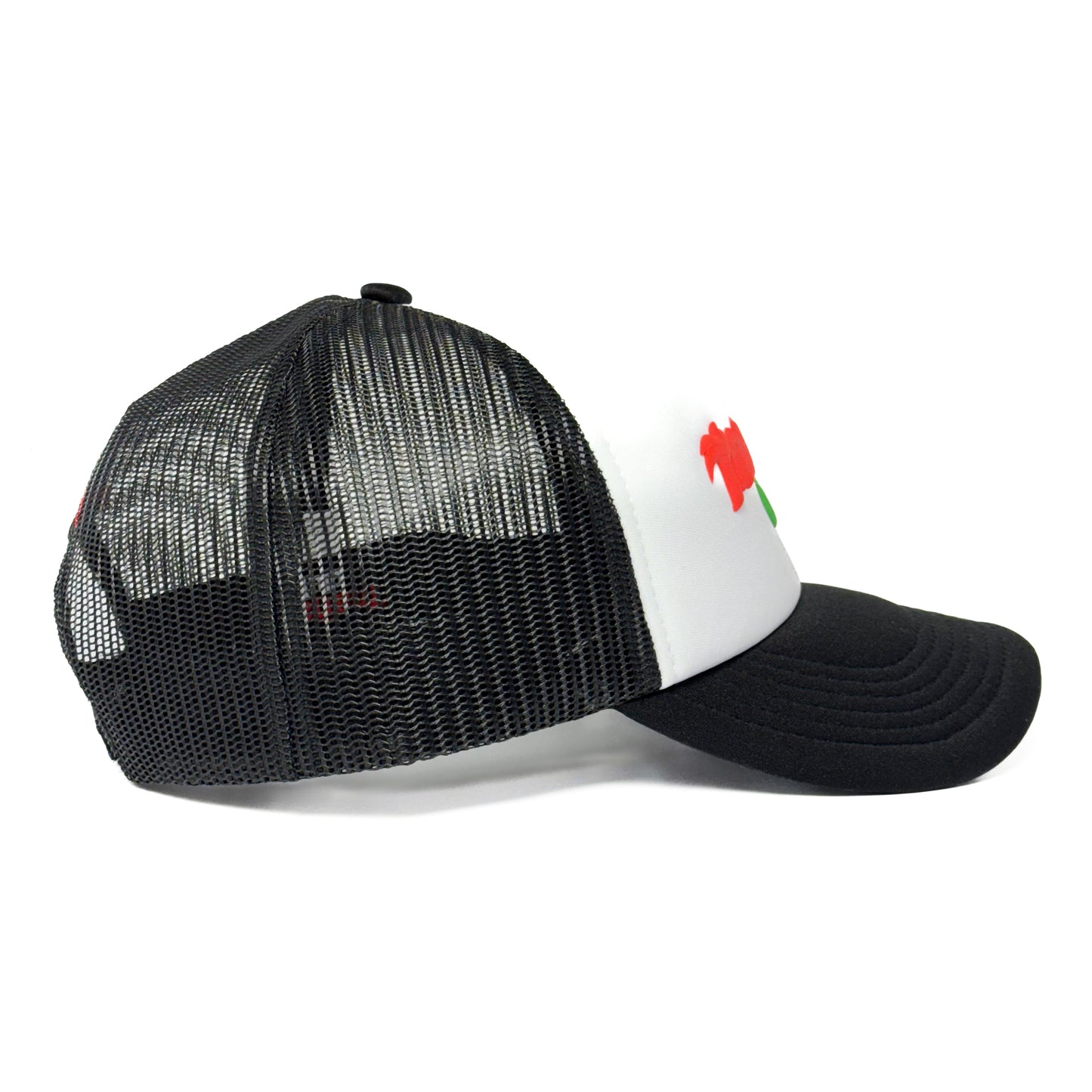 Mañana Club logo trucker hat - black / white