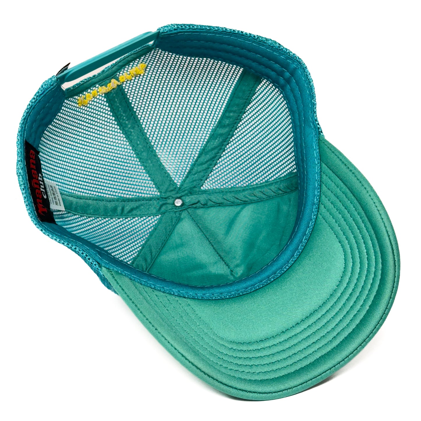 Mañana Club logo trucker hat - green