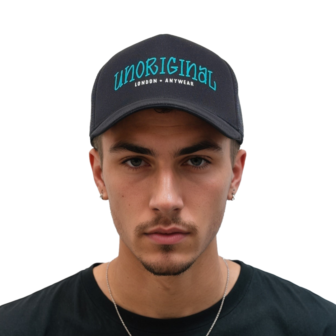 Unoriginal London logo trucker hat - black